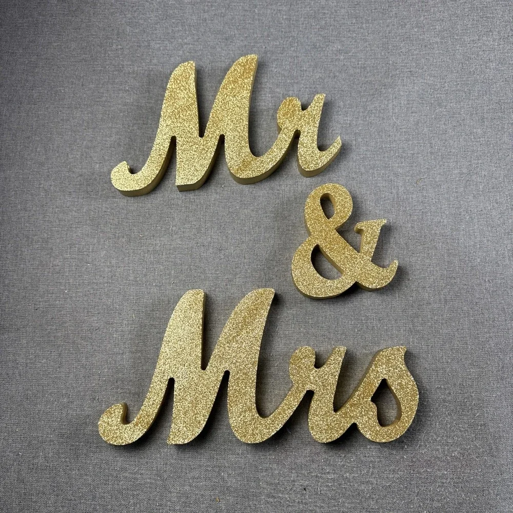 Mr. & Mrs Letter Decorative Sign